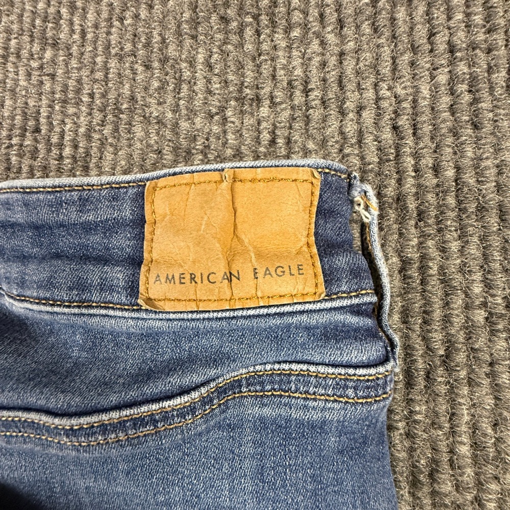 American Eagle Next Level Stretch Skinny Jeans Womens 12R Medium Wash Blue - Picture 14 of 16